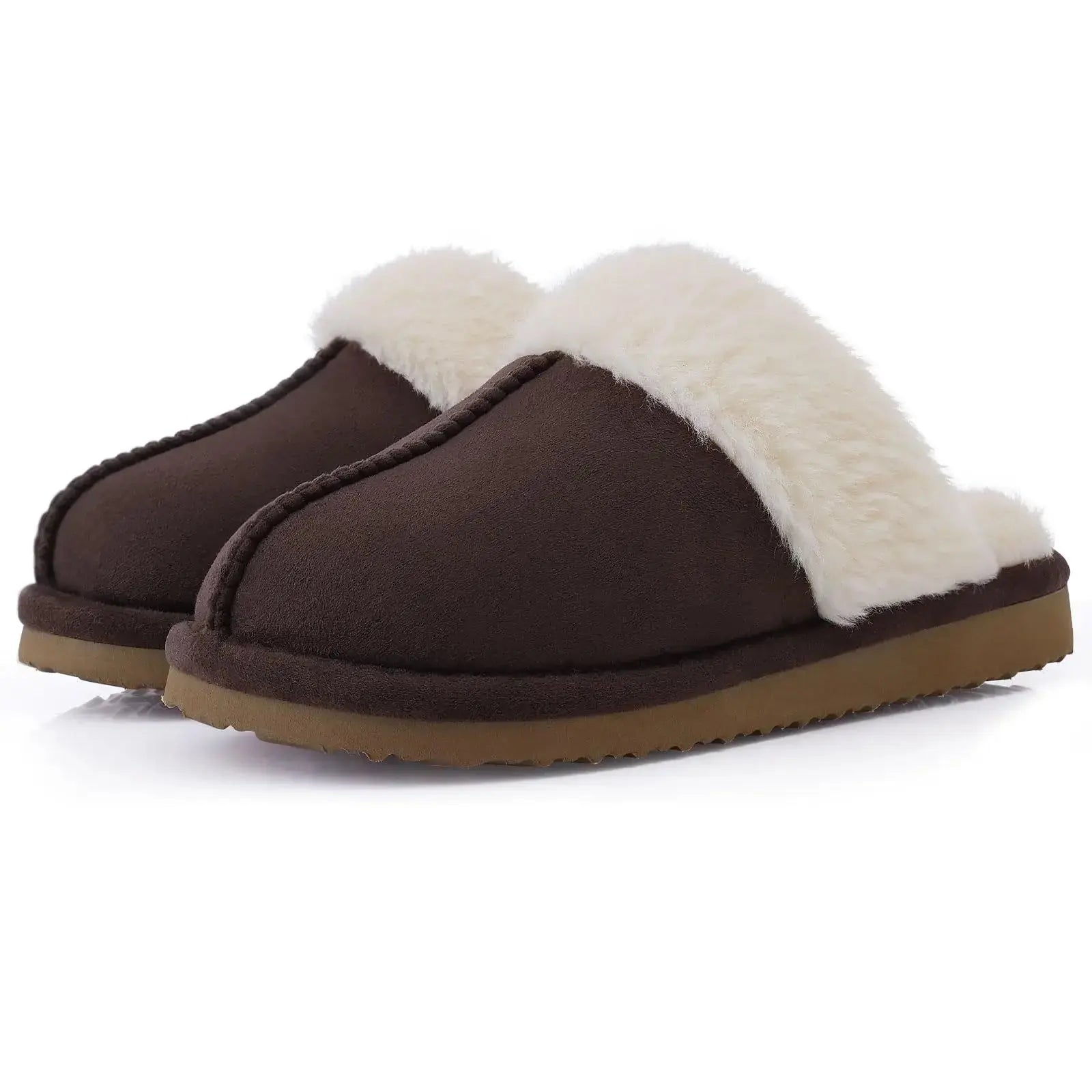 New Winter Fuzzy Women Slippers Indoor Soft House Shoes Fashion Brand Fluffy Suede Women Shoes Outdoor Antiskid Flat Slippers Streetsharks