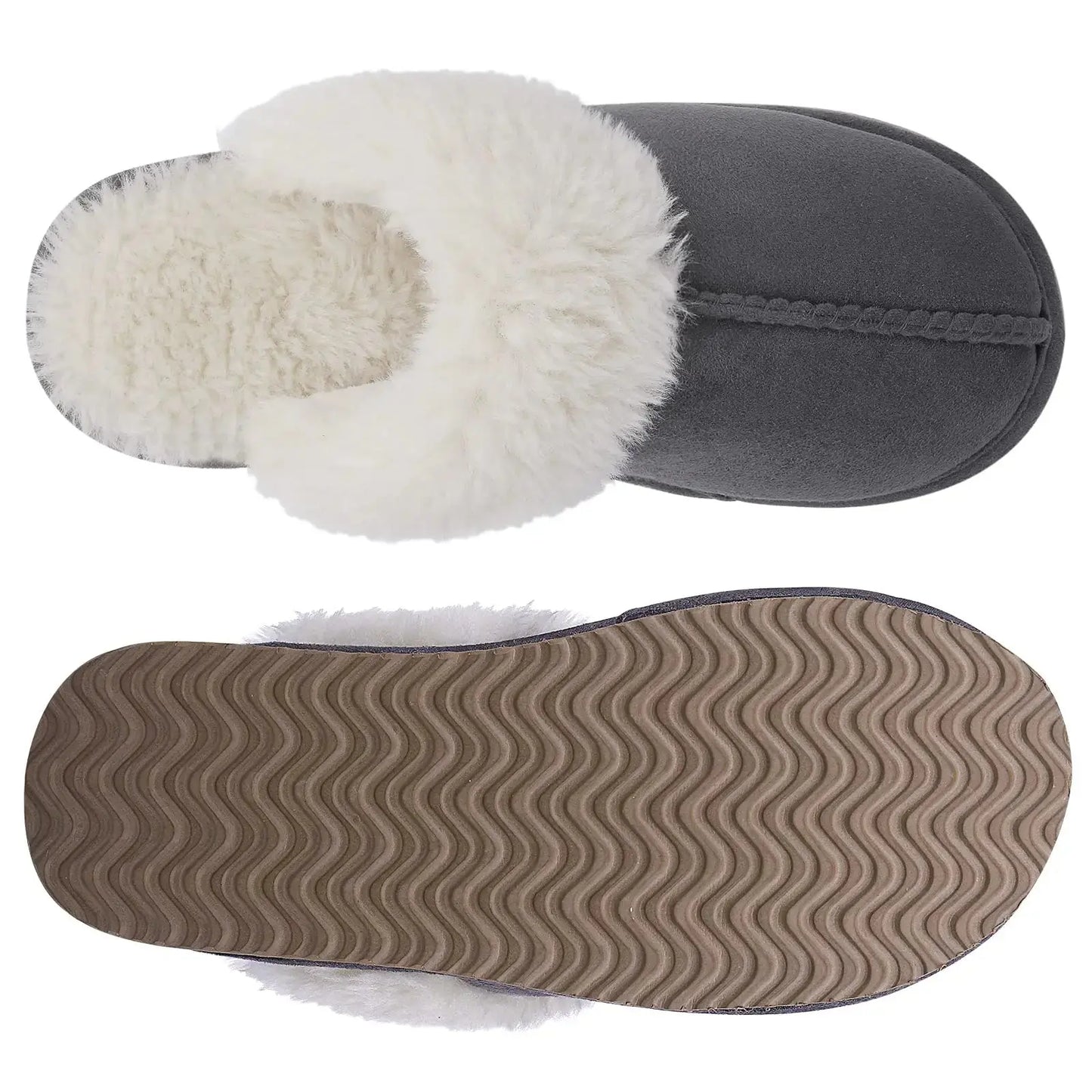 New Winter Fuzzy Women Slippers Indoor Soft House Shoes Fashion Brand Fluffy Suede Women Shoes Outdoor Antiskid Flat Slippers Streetsharks