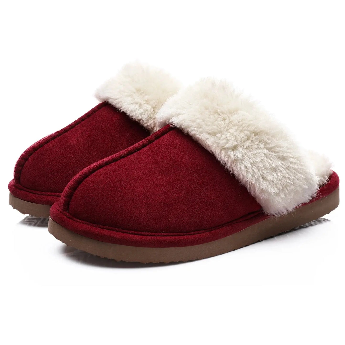 New Winter Fuzzy Women Slippers Indoor Soft House Shoes Fashion Brand Fluffy Suede Women Shoes Outdoor Antiskid Flat Slippers Streetsharks