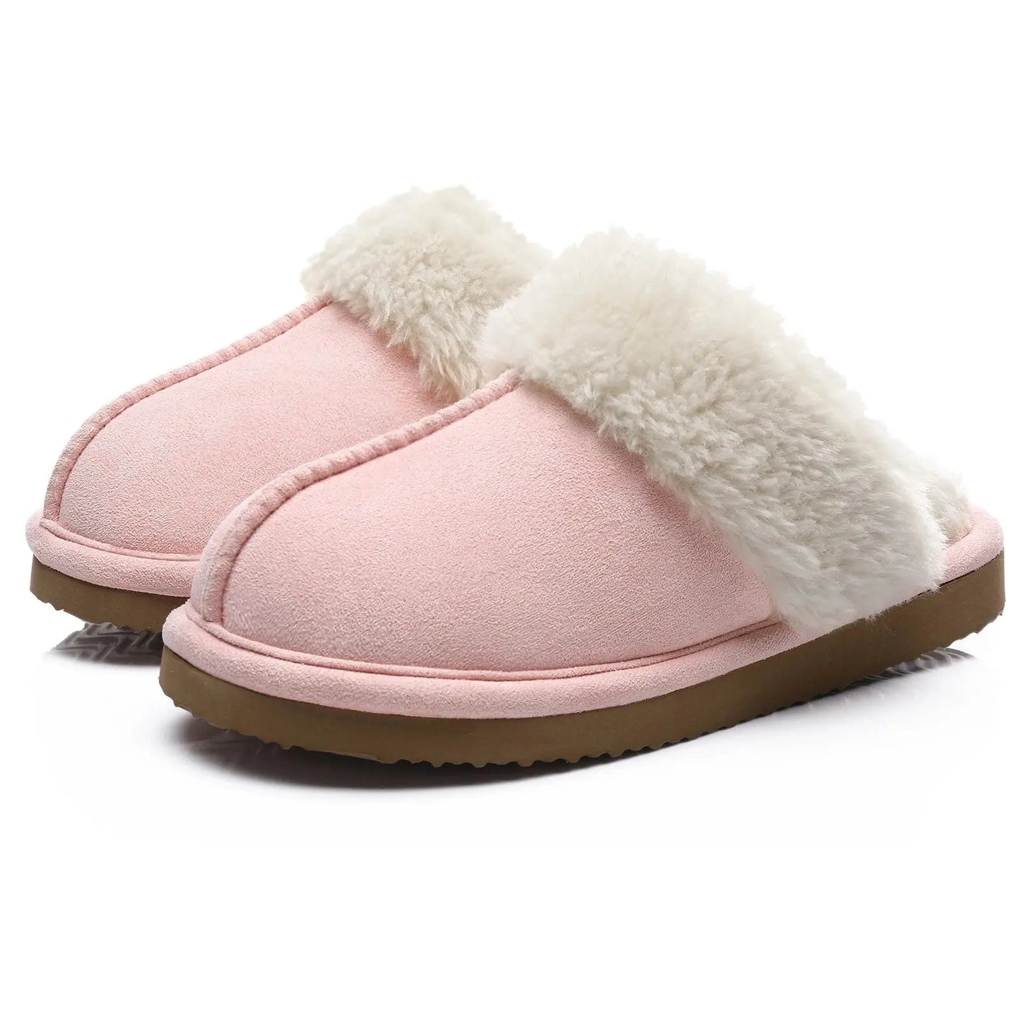 New Winter Fuzzy Women Slippers Indoor Soft House Shoes Fashion Brand Fluffy Suede Women Shoes Outdoor Antiskid Flat Slippers Streetsharks
