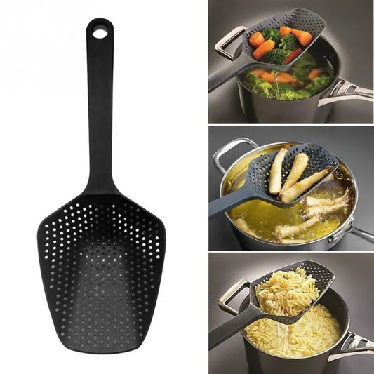 Nylon Strainer Large Scoop Colander Kitchen Appliances Spoon Shovel Soup Spoon Filter Cooking Tools Home Kitchen Accessories StreetSharks