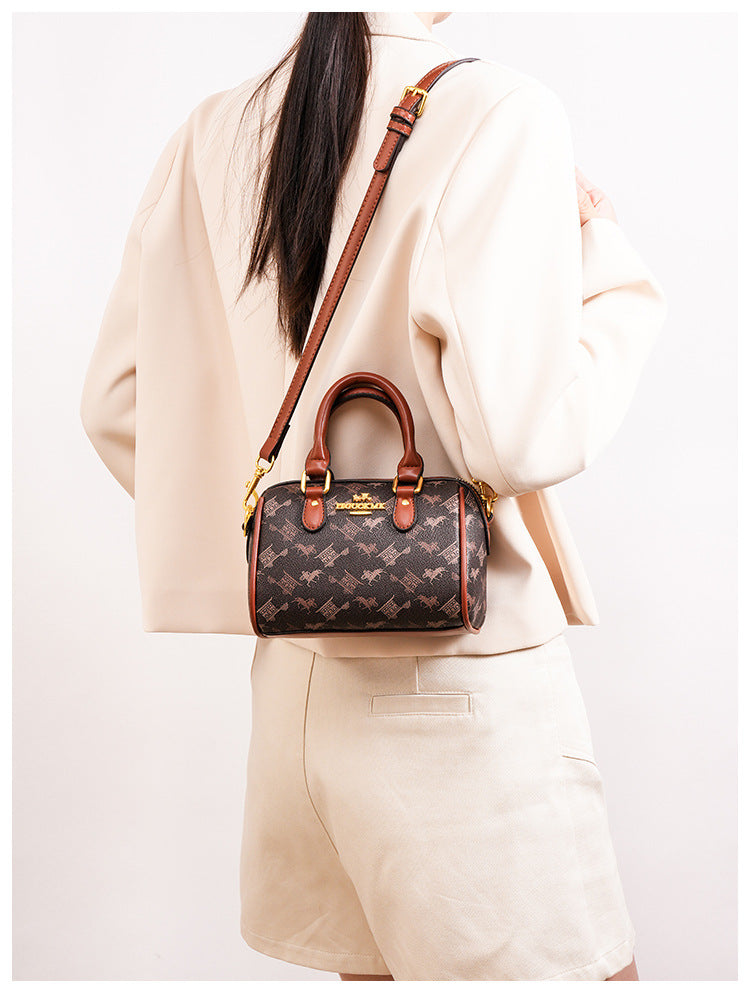 New Fashionable Street Style Pillow Bag Women's Handbag Luxury Sensation Printed PU Leather Ladies' Crossbody Bag for Daily Use luxecrown.co.uk