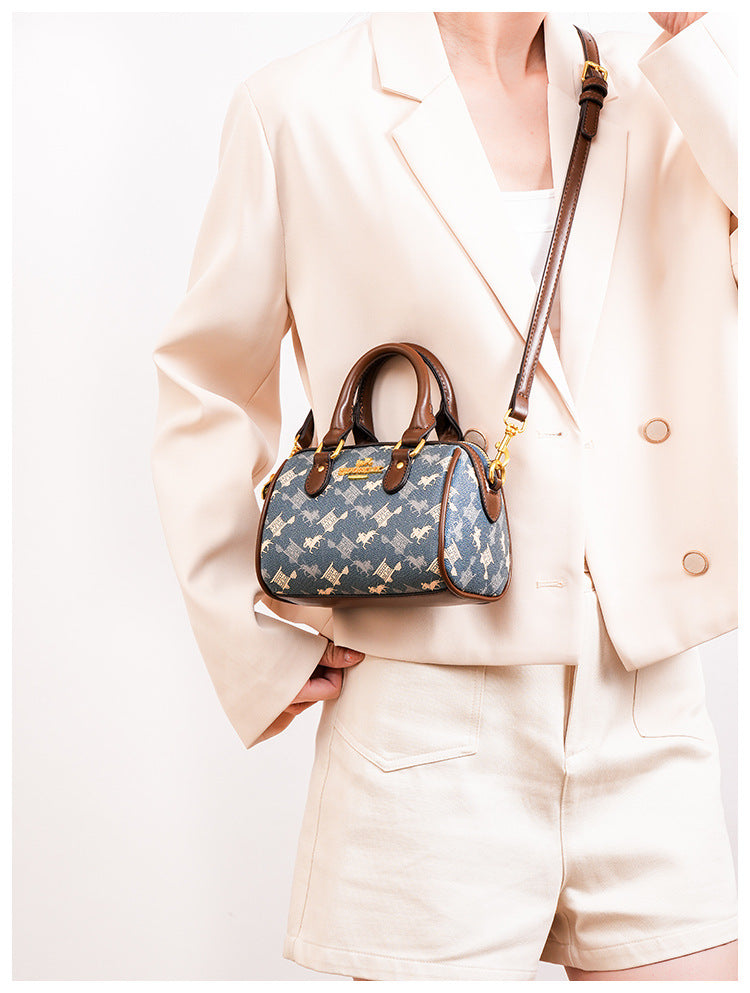 New Fashionable Street Style Pillow Bag Women's Handbag Luxury Sensation Printed PU Leather Ladies' Crossbody Bag for Daily Use luxecrown.co.uk