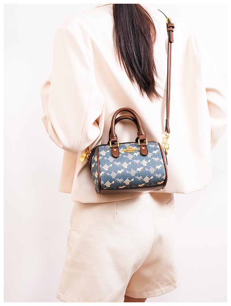 New Fashionable Street Style Pillow Bag Women's Handbag Luxury Sensation Printed PU Leather Ladies' Crossbody Bag for Daily Use luxecrown.co.uk