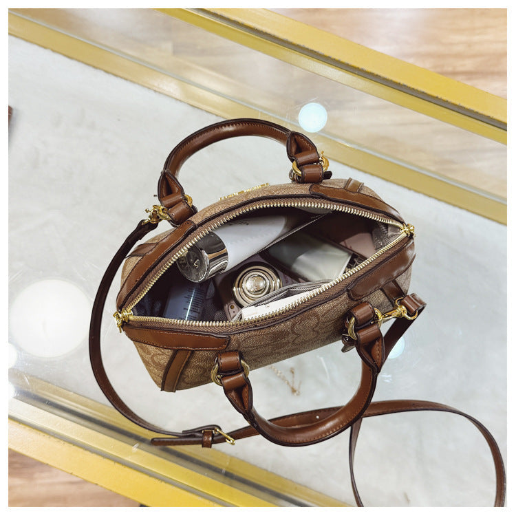 Fashion Women's Shell Bag Luxury Retro Clutch Tote Premium Printed Leather Crossbody Bag for Women Elegant Shell-Shaped Handbag luxecrown.co.uk