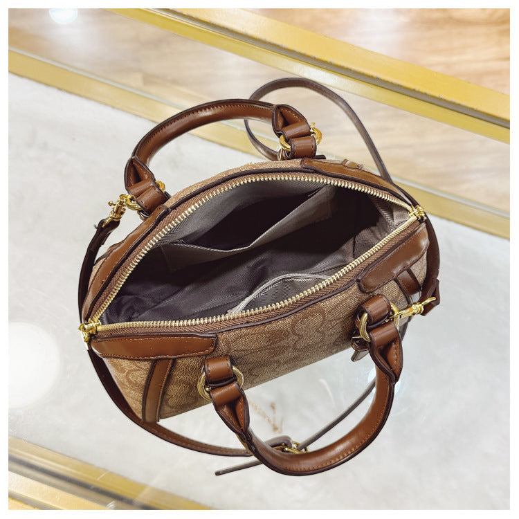 Fashion Women's Shell Bag Luxury Retro Clutch Tote Premium Printed Leather Crossbody Bag for Women Elegant Shell-Shaped Handbag luxecrown.co.uk
