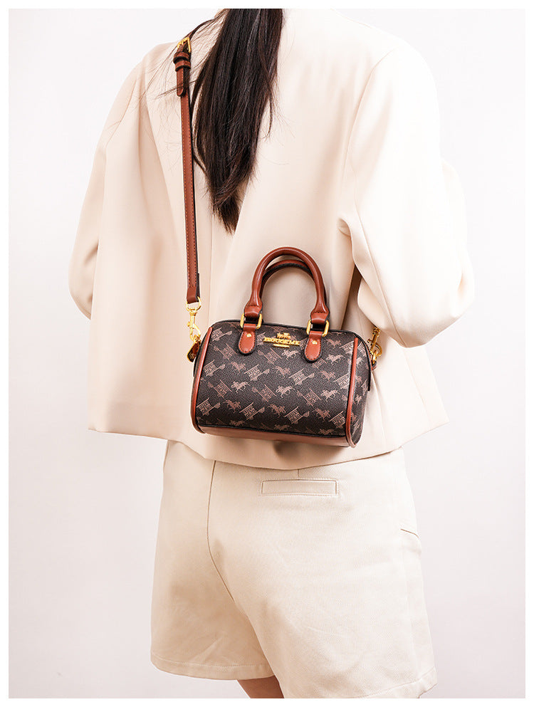New Fashionable Street Style Pillow Bag Women's Handbag Luxury Sensation Printed PU Leather Ladies' Crossbody Bag for Daily Use luxecrown.co.uk