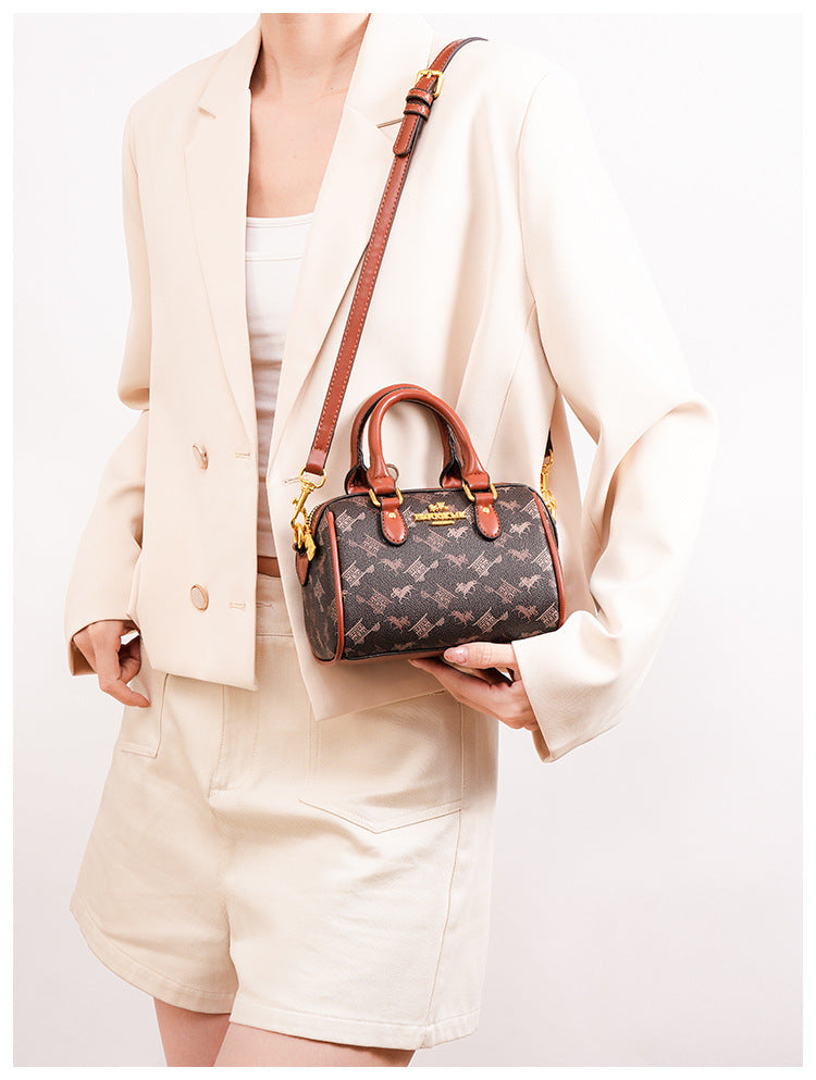 New Fashionable Street Style Pillow Bag Women's Handbag Luxury Sensation Printed PU Leather Ladies' Crossbody Bag for Daily Use luxecrown.co.uk