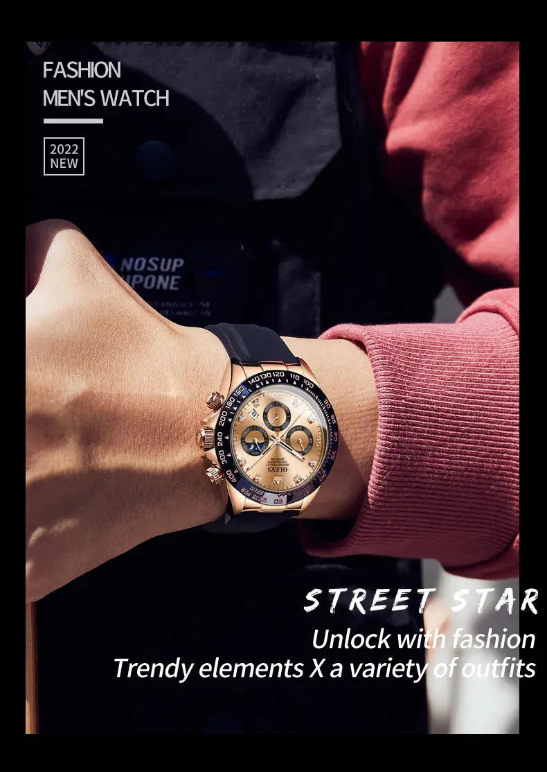 OLEVS 2875 Luxury Quartz Watch for Men Waterproof Sports Timer Calendar Shockproof Luminous Mens Wristwatches Relógio Masculino luxecrown.co.uk