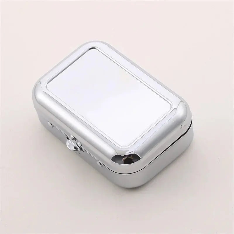 Outdoor Mini Portable Metal Cigarette Ashtray Fashion Ashtray Wiht Lockable Lid Desktop Ash Case Pocket Ashtray Gift For Man Streetsharks
