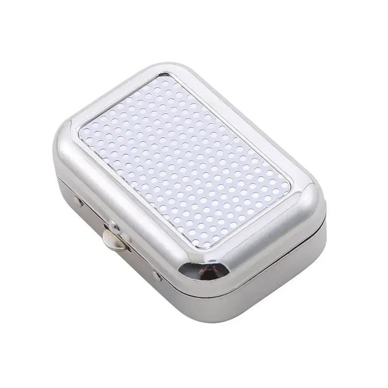 Outdoor Mini Portable Metal Cigarette Ashtray Fashion Ashtray Wiht Lockable Lid Desktop Ash Case Pocket Ashtray Gift For Man Streetsharks