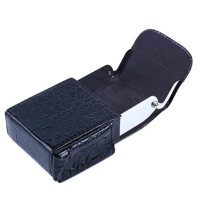Outdoor Mini Portable Metal Cigarette Ashtray Fashion Ashtray Wiht Lockable Lid Desktop Ash Case Pocket Ashtray Gift For Man Streetsharks