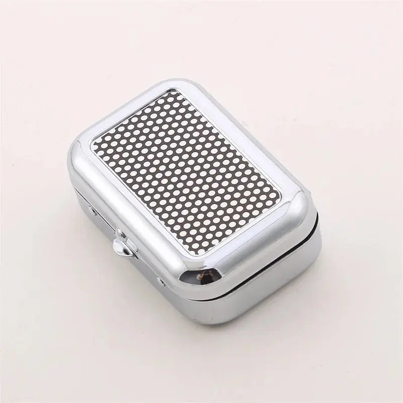 Outdoor Mini Portable Metal Cigarette Ashtray Fashion Ashtray Wiht Lockable Lid Desktop Ash Case Pocket Ashtray Gift For Man Streetsharks