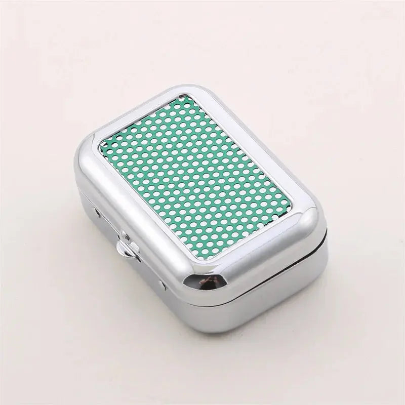 Outdoor Mini Portable Metal Cigarette Ashtray Fashion Ashtray Wiht Lockable Lid Desktop Ash Case Pocket Ashtray Gift For Man Streetsharks