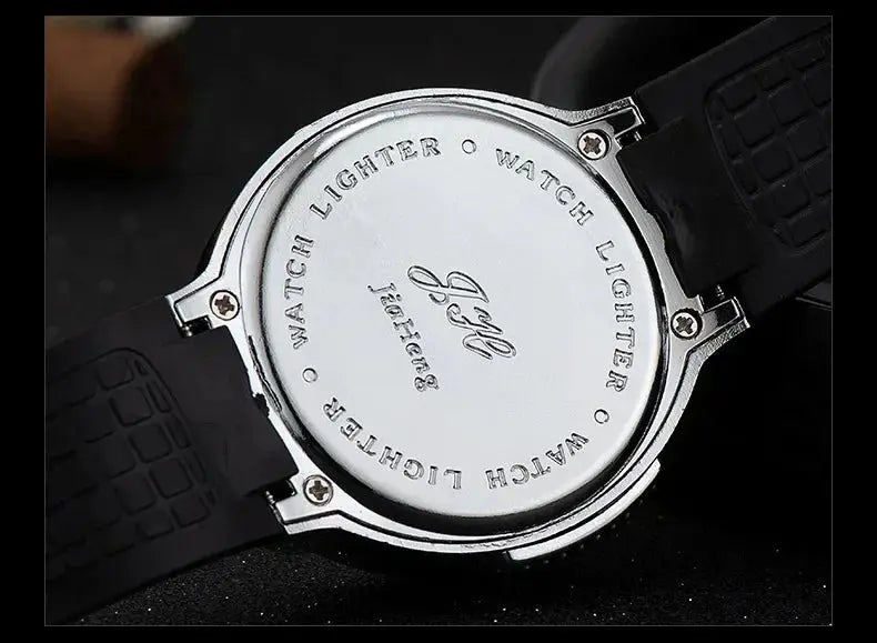 Outdoor Watch Inflatable Lighter Fashion Metal Gas Windproof Portable Open Flame Lighter Smoking Cool Personality Gift 2025 New luxecrown.co.uk