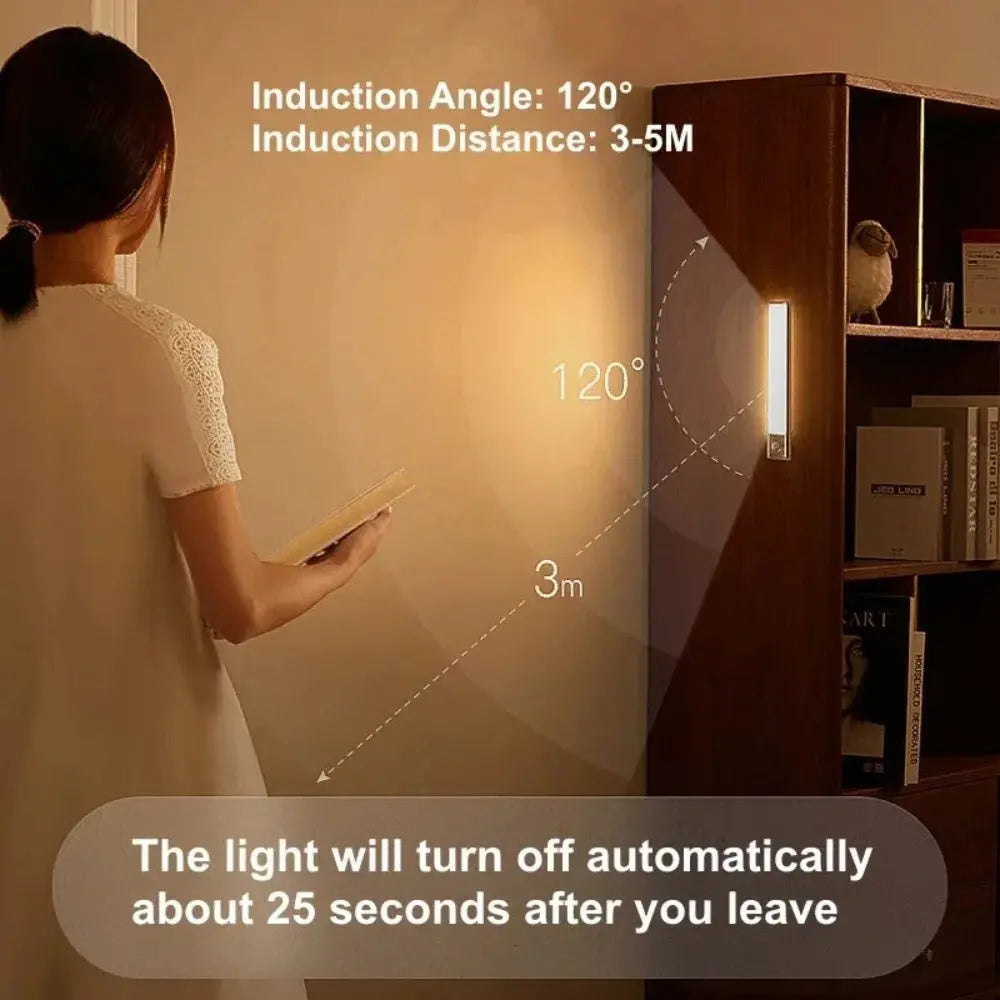 PIR Motion Sensor Portable Rechargeable Led Lamp Portable Indoor Lighting USB Lamps Lights Battery Light luxecrown.co.uk