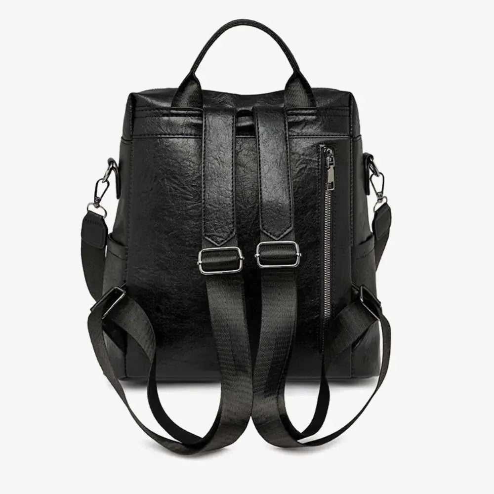 PU Peather Student Backpack Multifunctional Large Capacity Student School Bag Soft Crossboby Mommy Shoulder Bag Daily Outings luxecrown.co.uk