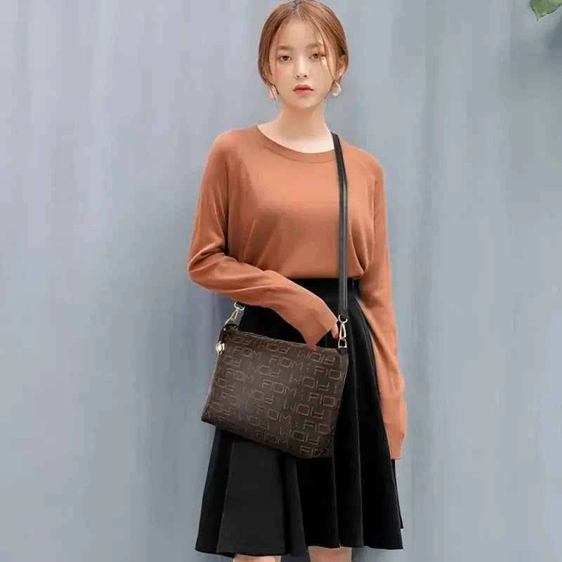 Pahajim 6-Pcs Women Handbag Purse Shoulder Totes Satchel Bags Top-Handle Boston Bag Crossbody Bag Wallet Messenger Set