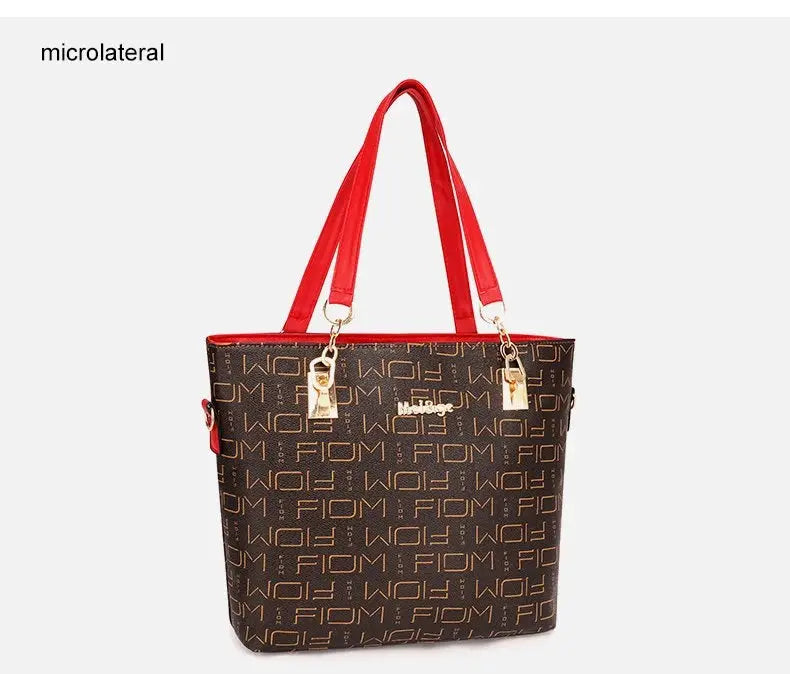 Pahajim 6-Pcs Women Handbag Purse Shoulder Totes Satchel Bags Top-Handle Boston Bag Crossbody Bag Wallet Messenger Set luxecrown.co.uk