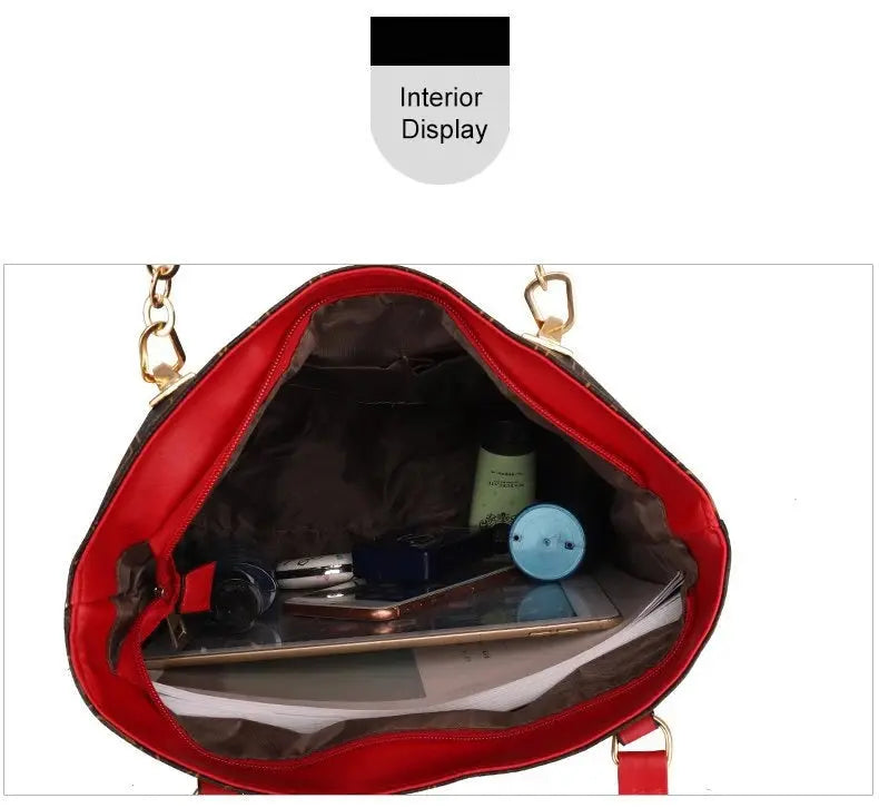 Pahajim 6-Pcs Women Handbag Purse Shoulder Totes Satchel Bags Top-Handle Boston Bag Crossbody Bag Wallet Messenger Set luxecrown.co.uk