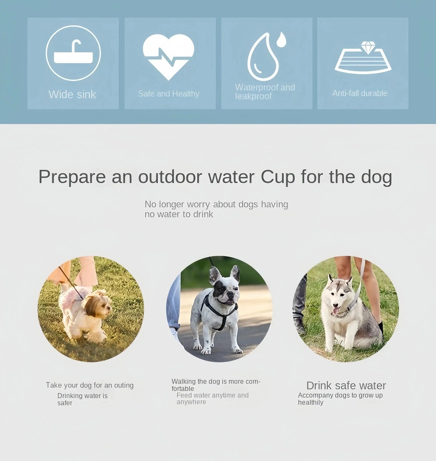 Portable Dog Cat Water Bottle with Storage Food and Water Container for Puppy Pets Dogs Feeder Bowl Outdoor Travel Pet Supplies luxecrown.co.uk