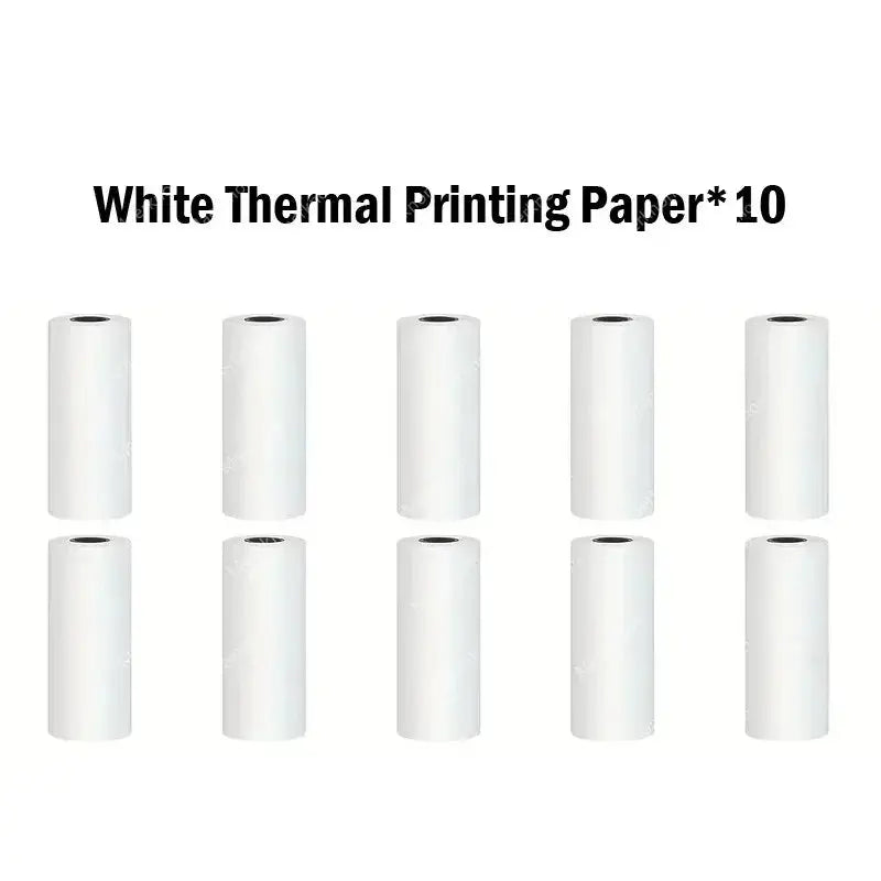 Portable thermal printer Mini Wireless BT 203dpi photo label memo printing error problem transparent sticker color paper - Streetsharks