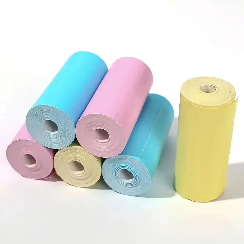 Portable thermal printer Mini Wireless BT 203dpi photo label memo printing error problem transparent sticker color paper - Streetsharks