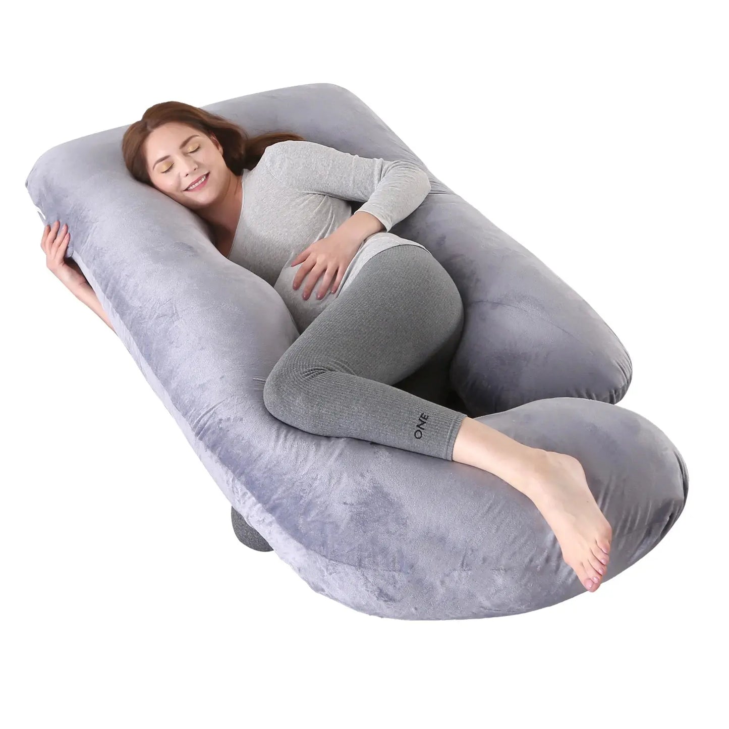 Pregnancy Pillows for Sleeping, G Shaped Full Body Maternity Pillow with Removable Cover - Support for Belly for Pregnant Women luxecrown.co.uk