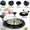 Pulled Chicken Shredder with Clear Lid Ergonomic Handle Quickly Tear Meat Grinder Streetsharks
