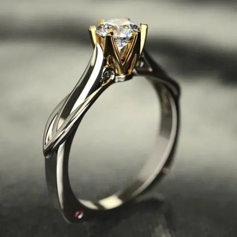 Pure 18K Gold Ring for Women Natural Moissanit Rings with Gemstones Beautiful Jewelry Couples Wedding Accessories New Trend 2023 Streetsharks