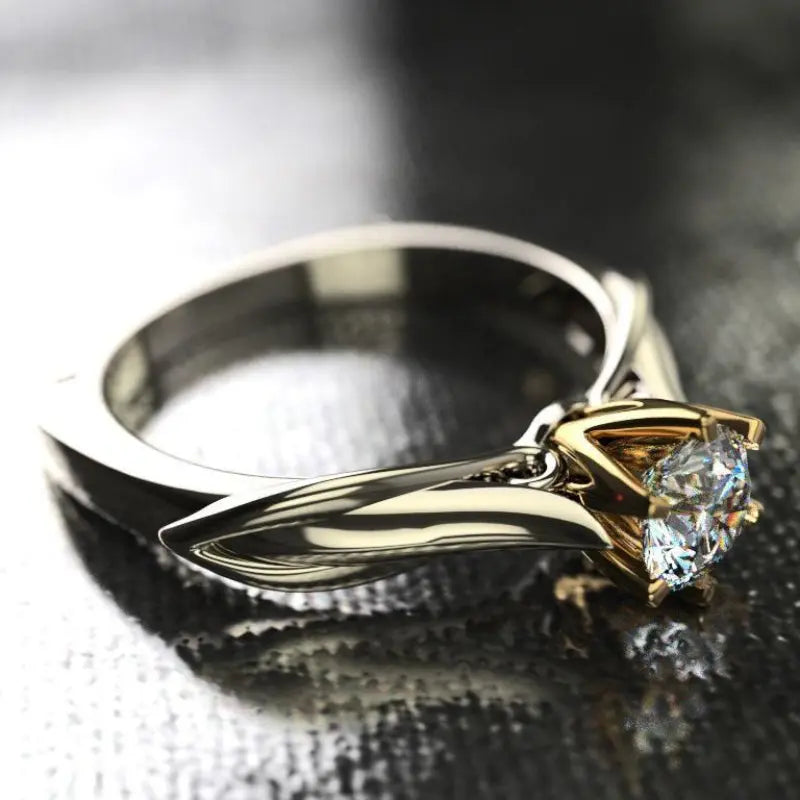 Pure 18K Gold Ring for Women Natural Moissanit Rings with Gemstones Beautiful Jewelry Couples Wedding Accessories New Trend 2023 Streetsharks