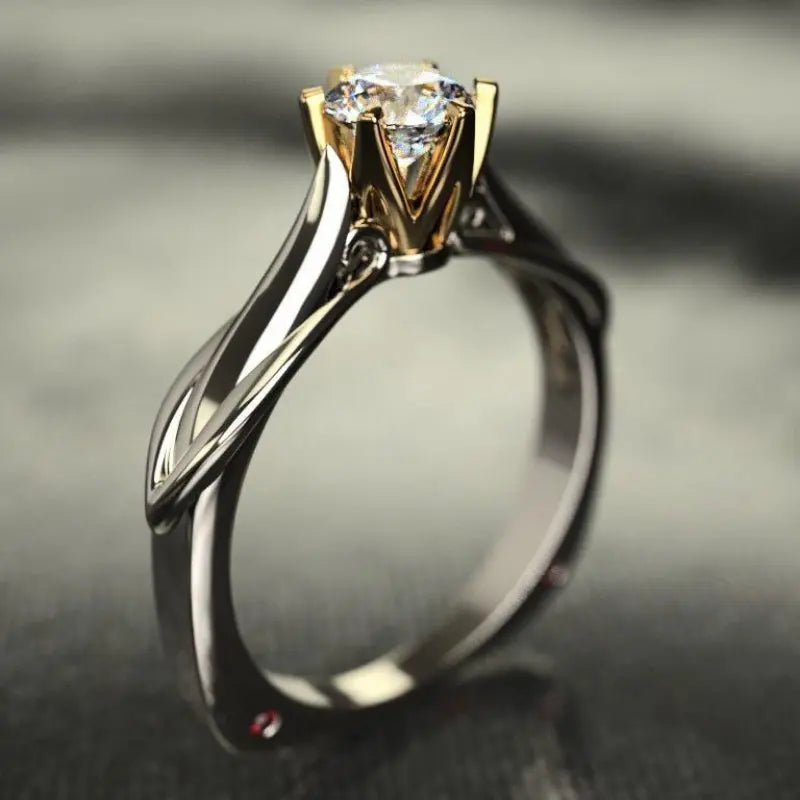 Pure 18K Gold Ring for Women Natural Moissanit Rings with Gemstones Beautiful Jewelry Couples Wedding Accessories New Trend 2023 Streetsharks