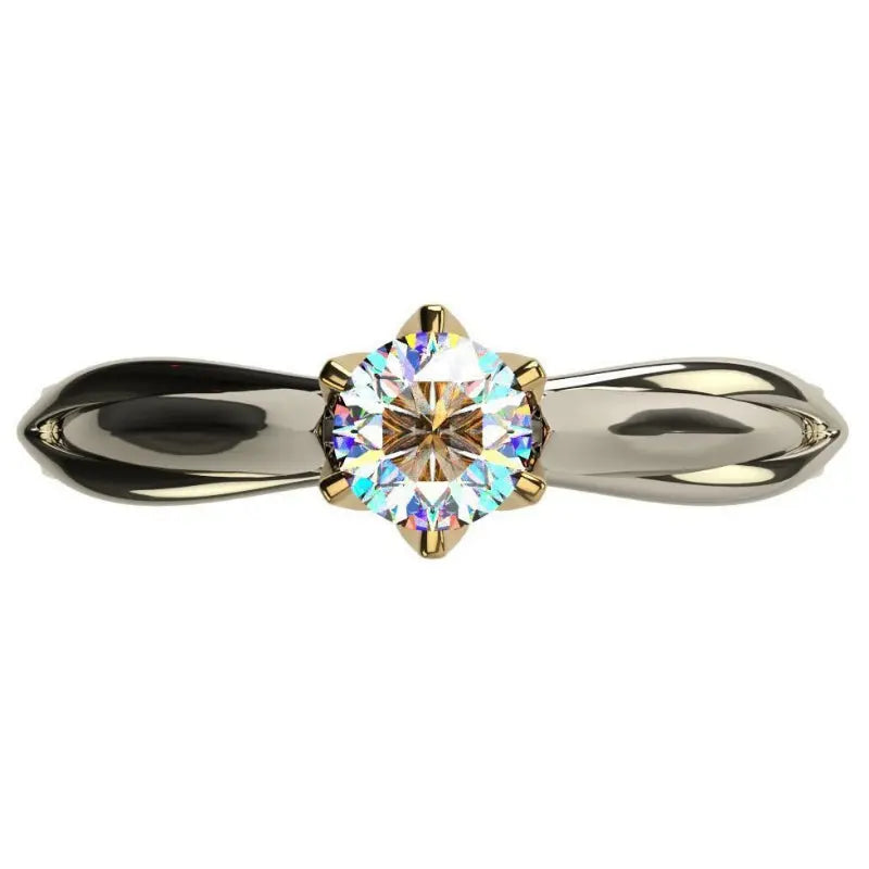 Pure 18K Gold Ring for Women Natural Moissanit Rings with Gemstones Beautiful Jewelry Couples Wedding Accessories New Trend 2023 Streetsharks