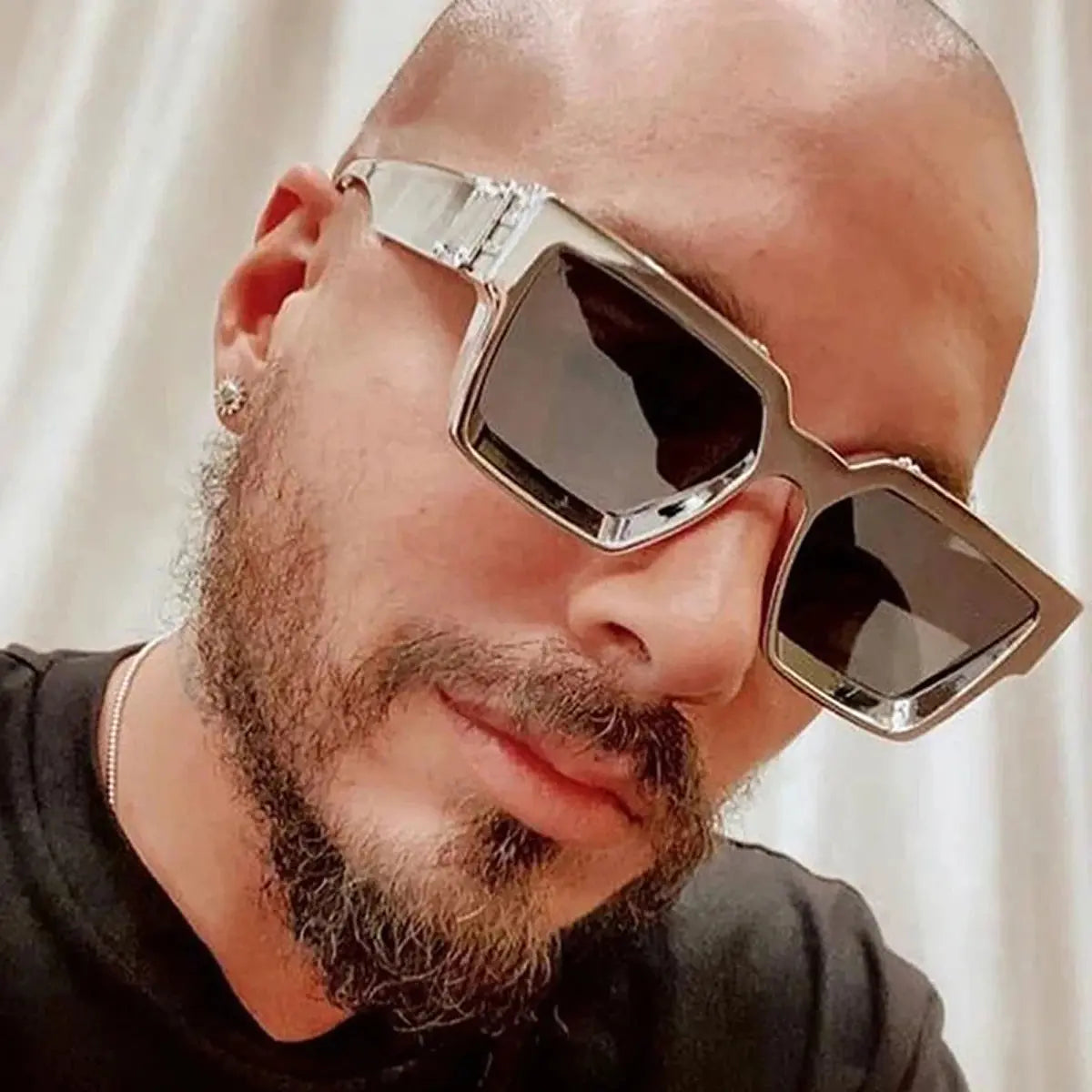 Ruiao Retro Black Millionaire Shades Luxury Sunglasses 2024 For Men Designer Famous Brand Square Sun Glasses Man Women Sunglass Streetsharks