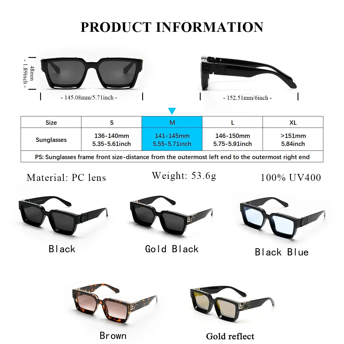 Ruiao Retro Black Millionaire Shades Luxury Sunglasses 2024 For Men Designer Famous Brand Square Sun Glasses Man Women Sunglass Streetsharks