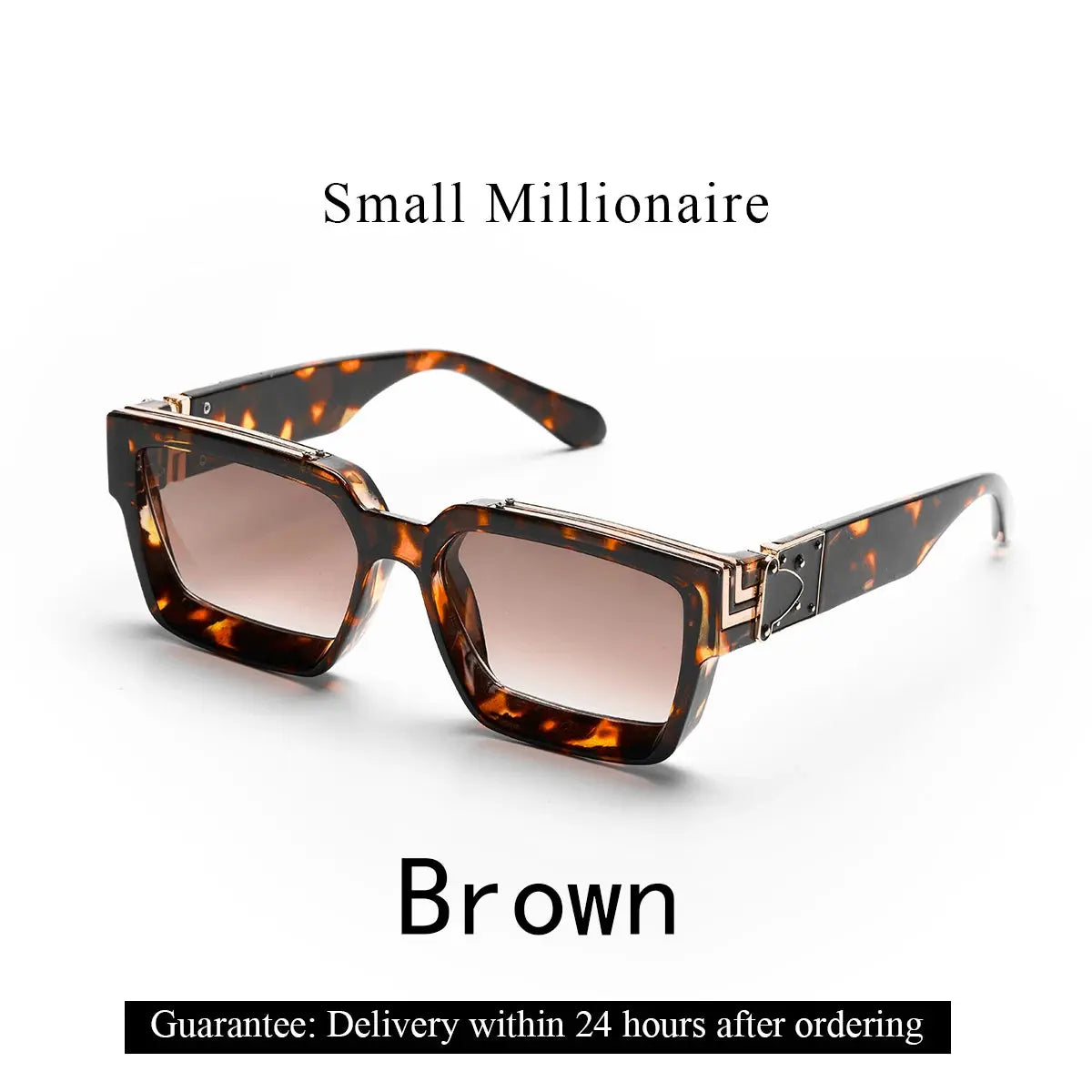 Ruiao Retro Black Millionaire Shades Luxury Sunglasses 2024 For Men Designer Famous Brand Square Sun Glasses Man Women Sunglass Streetsharks