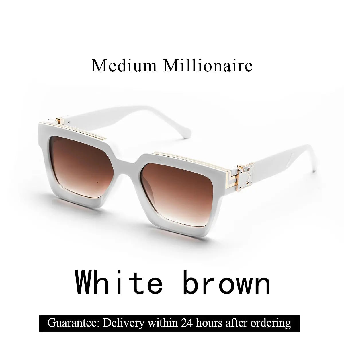 Ruiao Retro Black Millionaire Shades Luxury Sunglasses 2024 For Men Designer Famous Brand Square Sun Glasses Man Women Sunglass Streetsharks