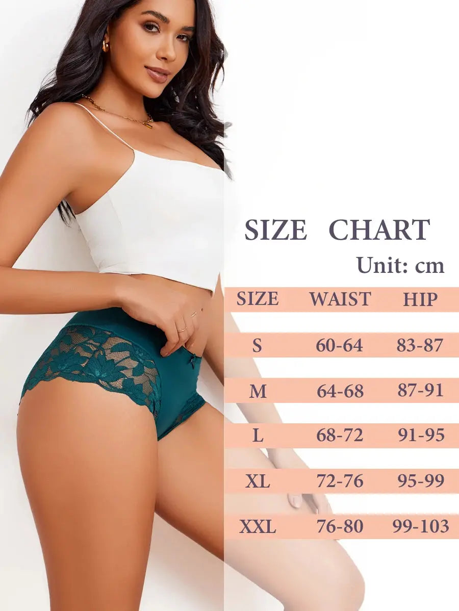 S-XXL Women Lace Panties Patchwork Seamless Underwear Sexy Luxury Hollow Out Solid Briefs Girls' Mid Rise Breathable Lingerie luxecrown.co.uk