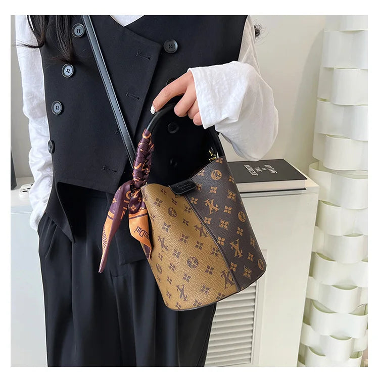 Advanced fashion bag for women 2025 new casual women's bag, large capacity bucket bag, shoulder bag, diagonal cross bag luxecrown.co.uk