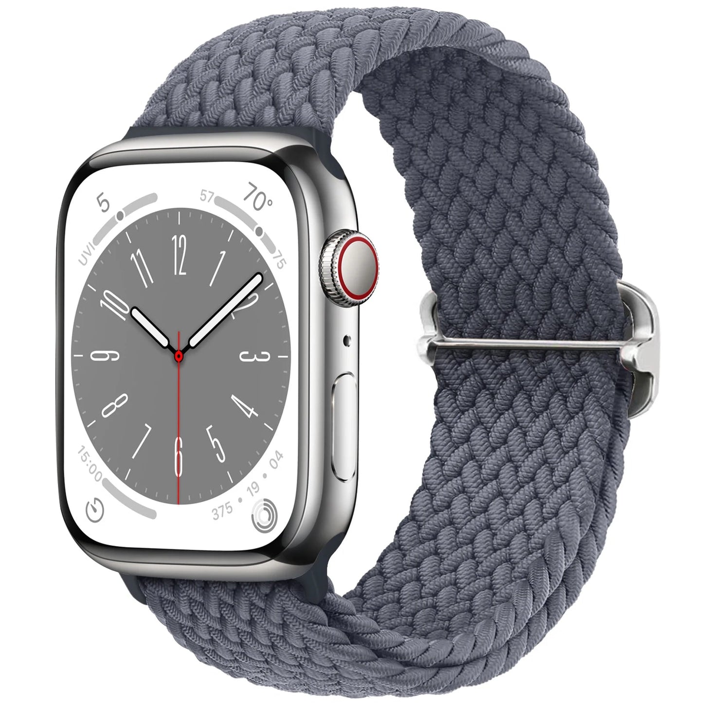 Braided Solo Loop Strap For Apple watch band 44mm 40mm 49mm 45mm 41mm Elastic Nylon bracelet iWatch series 8 3 se 6 7 Ultra 2 9 luxecrown.co.uk
