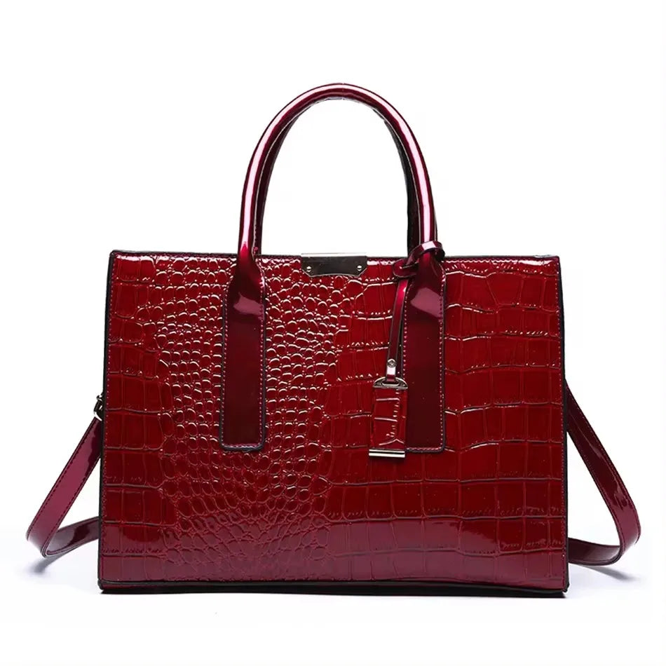 Luxury Handbag Fashion Print Large Capacity Soft Leather Women Shoulder Crossbody Bag Leisure Designer Ladies Purses and Handbag luxecrown.co.uk