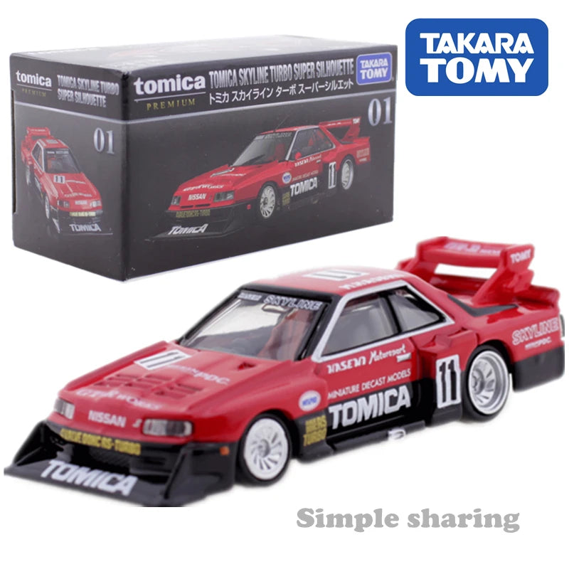 Takara Tomy Tomica Premium 01 Tomica Skyline Turbo Super Silhouette 1/67 Car Alloy Toys Motor Vehicle Diecast Metal Model Streetsharks