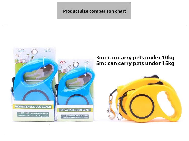 Dog automatic retractable leash with VIP teddy dog chain, dog walking rope, cat rope, cat chain, dog leash luxecrown.co.uk