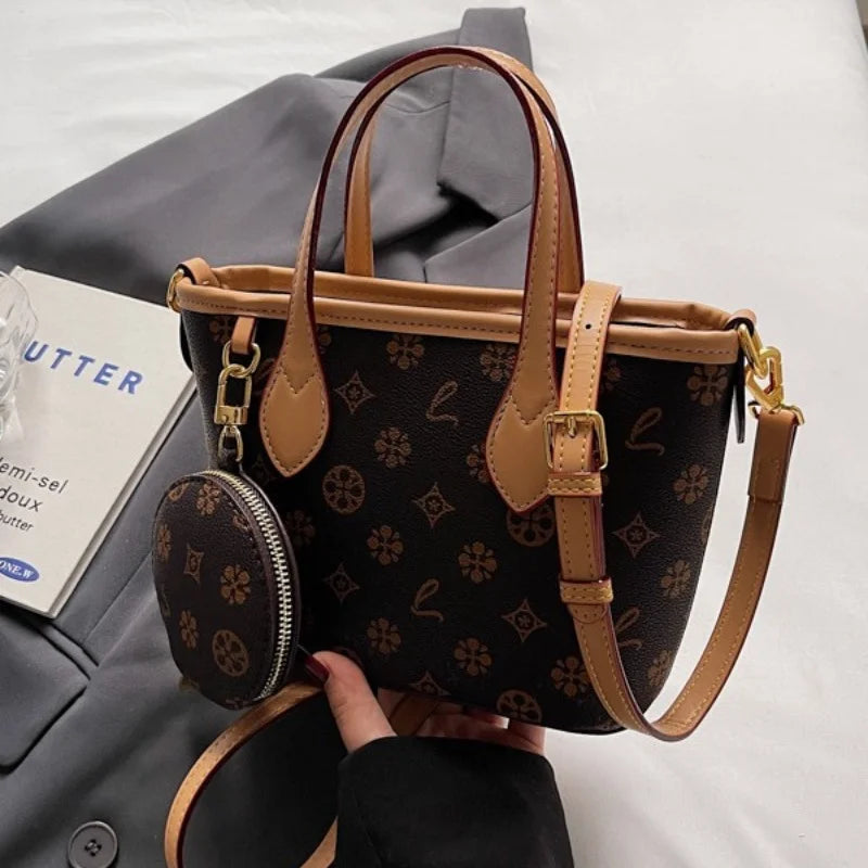 Women Luxury High End Leather Tote Bag Fashion Elegant Shoulder Handbag Classic Crossbody Daily Commuter Look luxecrown.co.uk