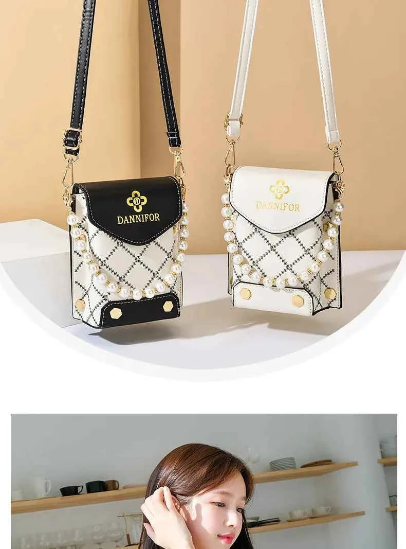 New Autumn PU Leather Women's Handbag Cell Phone Wallet Fashion Portable Shoulder Bag Hundred Simple Mini Small Bag Bolso Mujer