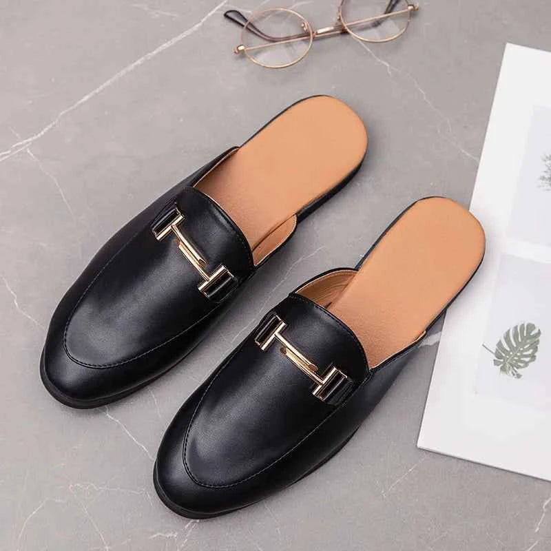 2024 Loafers Men Casual Shoes Men Flat Muller Shoes Fashion Club Comfort Slippers Luxury Trendy Summer Gents Shoes Leisure Walk luxecrown.co.uk