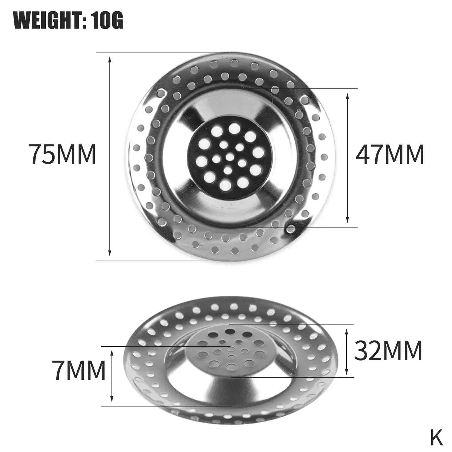 Hair Catcher Stopper Stainless Steel Bathtub Shower Drain Hole Filter Trap Metal Wire Sink Strainer Kitchen Bathroom Accessories Streetsharks