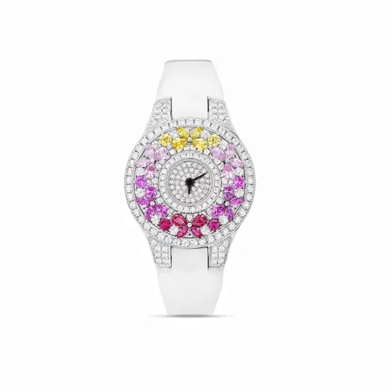 Luxury Brand Woman Watch Qualities Diamond Emerald Watches Ladies Leather Brcalaet Elegant Montre Femme watch for women luxecrown.co.uk