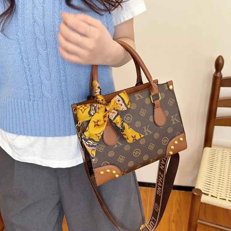 Trendy Designer Square Satchels For Women Textured Original Retro Diaper Bag Crossbody Shoulder Bag Effortlessly Stylish luxecrown.co.uk