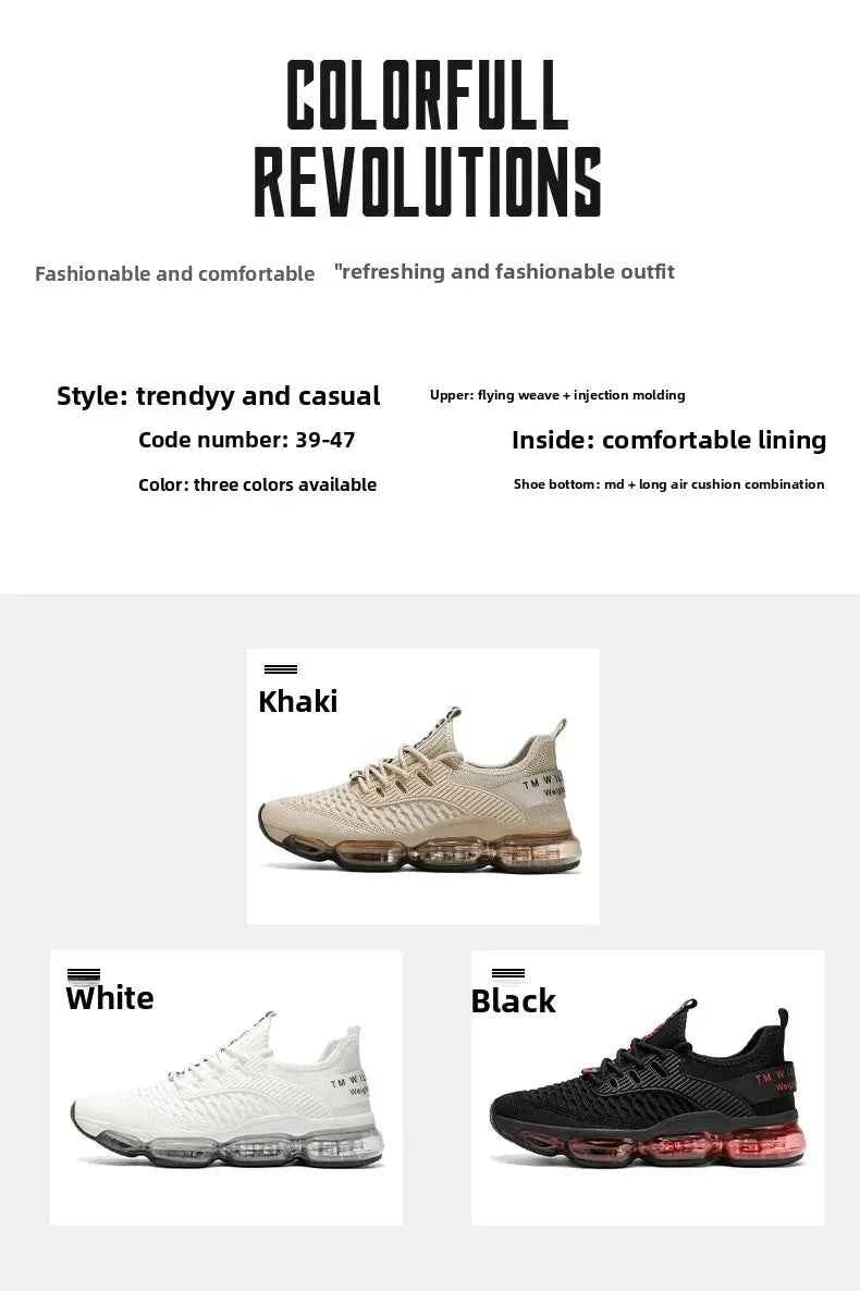 Shock Absorption Running Shoes Breathable Mesh Upgraded Version Summer New Style for Teenagers Sports Sneakers Comfortable Slip-